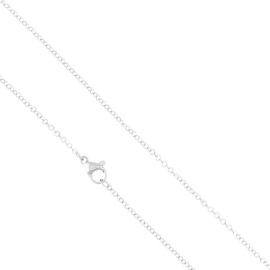 Łańcuszek srebrny splot belcher 45 cm stal chirurgiczna