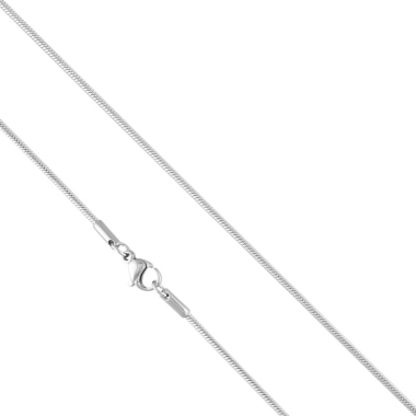 Łańcuszek srebrny splot linka 45 cm stal chirurgiczna