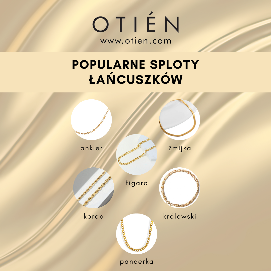 najpopularniejsze sploty łańcuszków otien trendy żmijka pancerka linka ankier