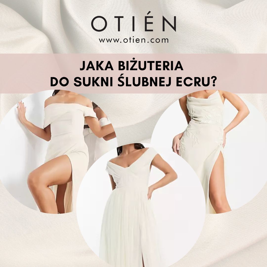 Jaka biżuteria do sukni ślubnej ecru?